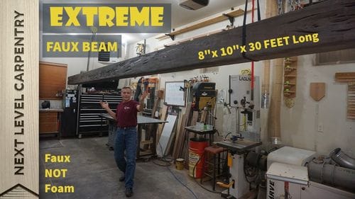 EXTREME Faux Beams of Real Wood