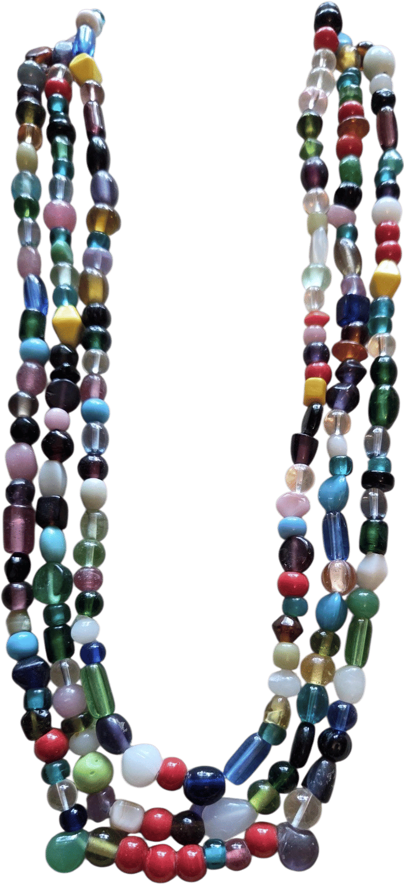 Vintage glass Mardi Gras beads