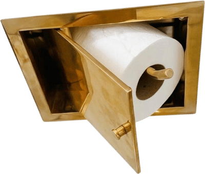 Unlacquered Brass Toilet Paper Holder