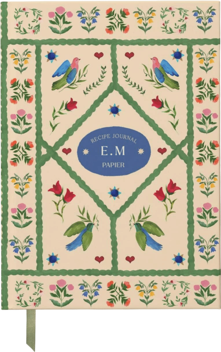 Writing down your recipes in a journal