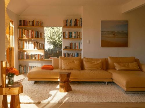 leather sofa