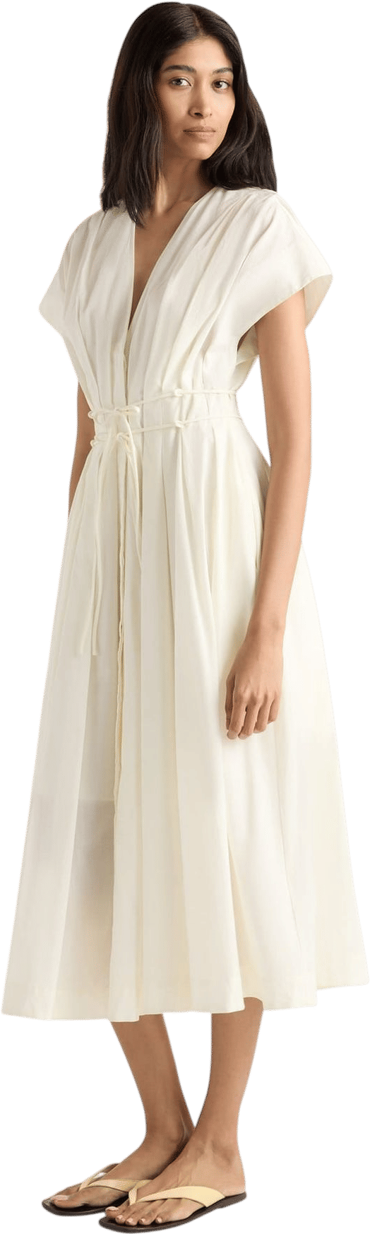 Yvette Cotton V-Neck Dress