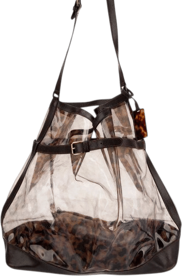 Vintage Celine Tortoise PVC Tote