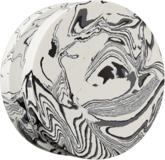 CA Modern Home Swirl Dumbbell Hook - Black & White