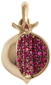 Ruby Pomegranate Pendant