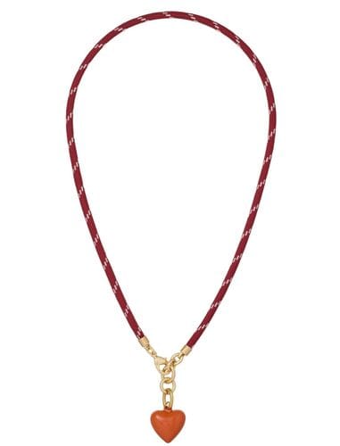Happy Cord Charm Necklace