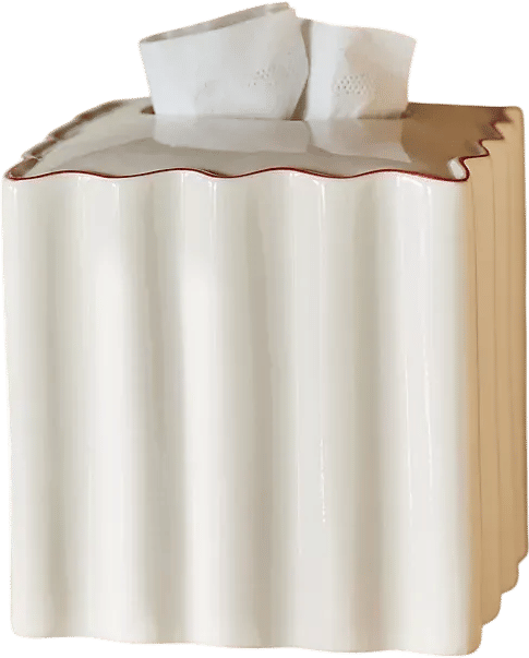 Le Marais Scalloped Tissue Box
