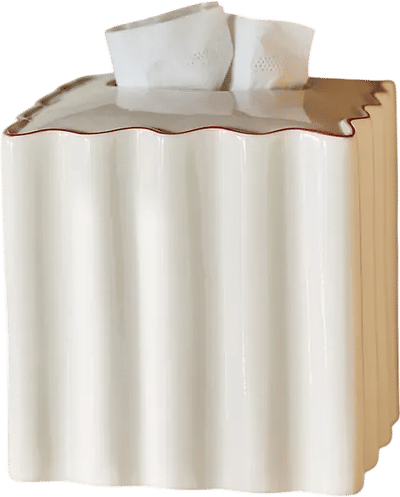Le Marais Scalloped Tissue Box
