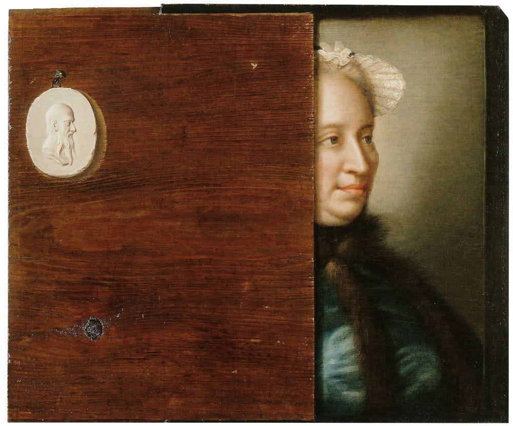 Trompe l'oeil with a Partial Portrait of Maria Theresa of Austria