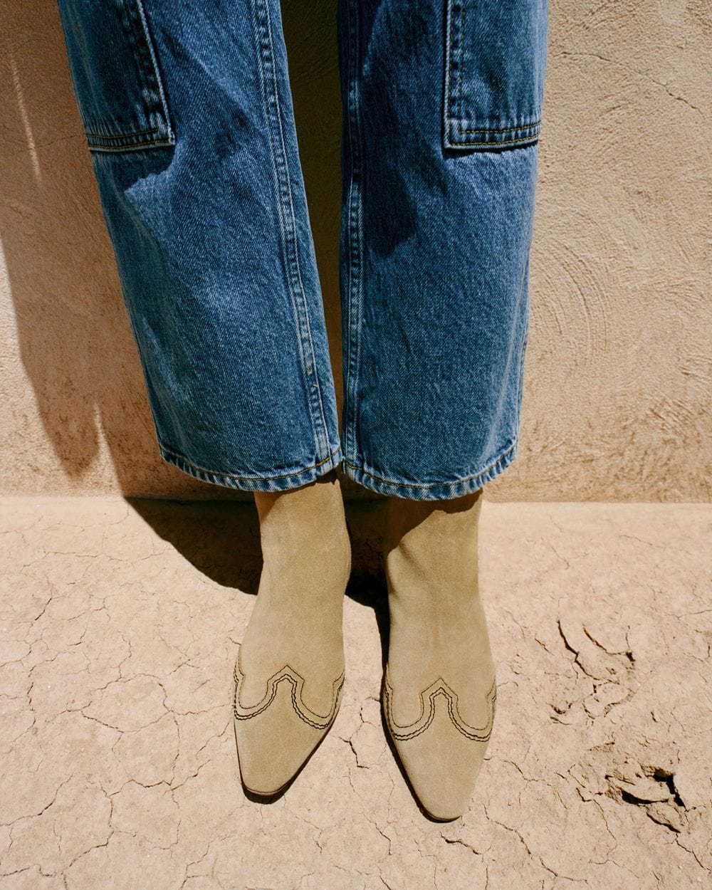 Loeffler Randall Harlan Sand Suede Ankle Boot