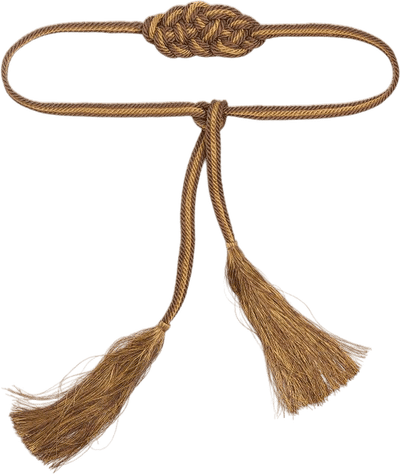 Woven Cord Belt with Tassels