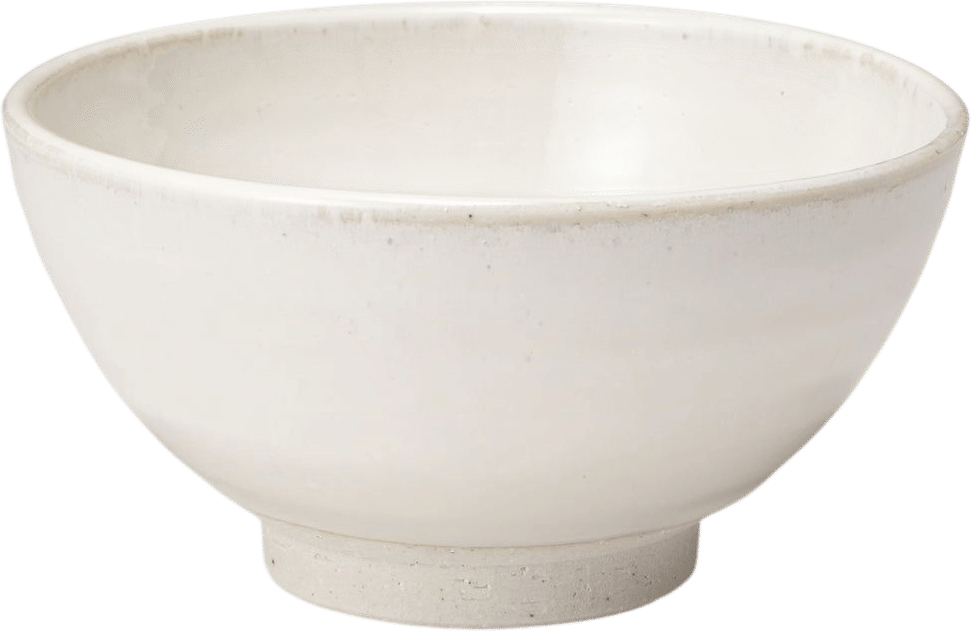 Mino Ware Large Rice Bowl - White Glaze