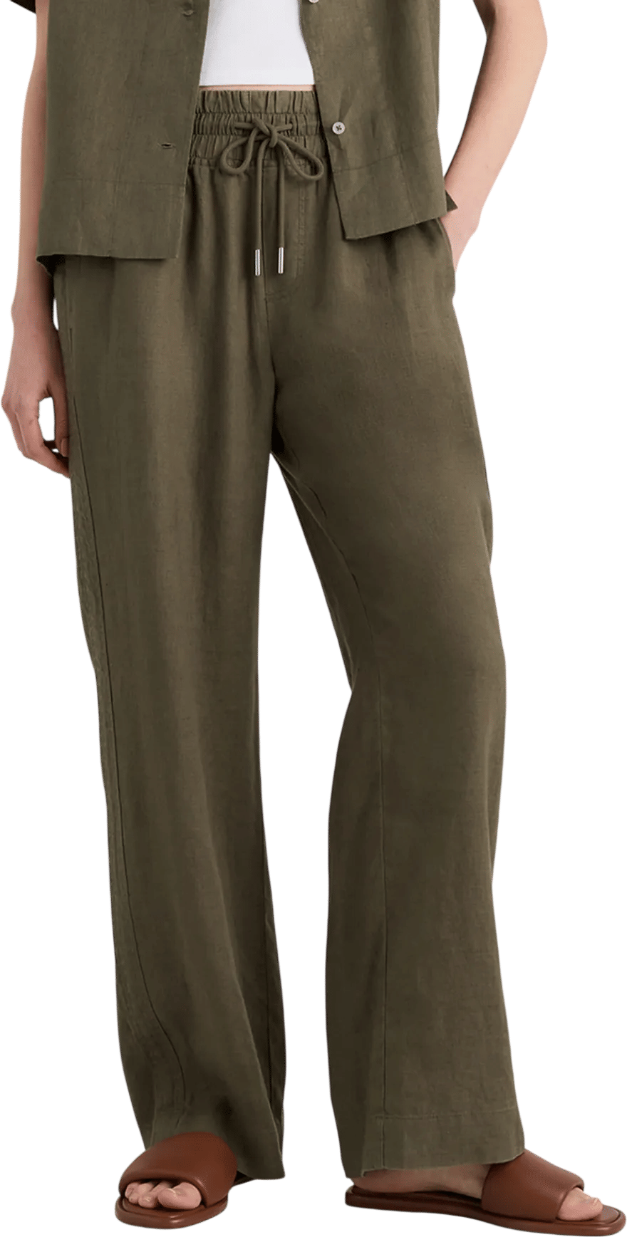 Quince wide leg linen pants