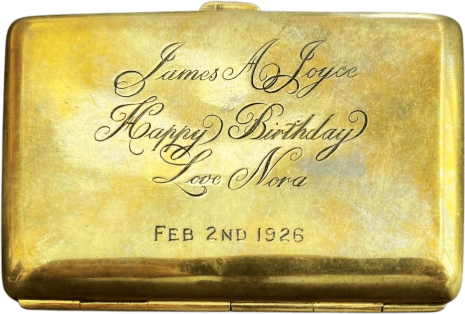 James Joyce's cigarette case from Nora