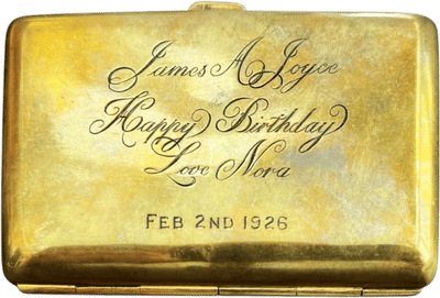 James Joyce's Brass Cigarette Case from Nora Barnacle