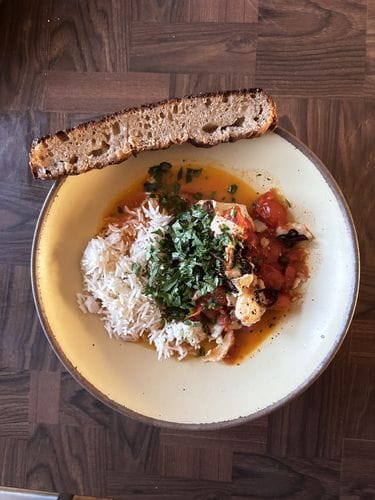 Tomato-Poached Fish Recipe