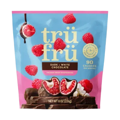 Nature's Raspberries Hyper-Chilled in White & Dark Chocolate