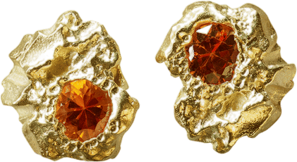 Rock Muse 0.20 Sapphire Gold Earrings