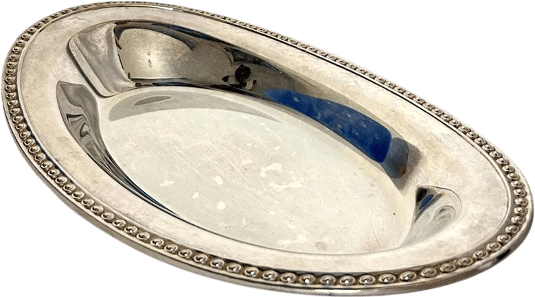 Vintage International Silver Co. Oval Serving Tray