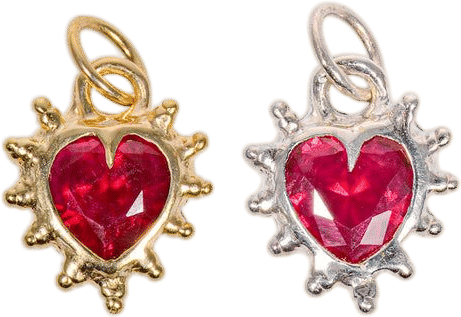 Millie Savage Ruby Heart Pendant
