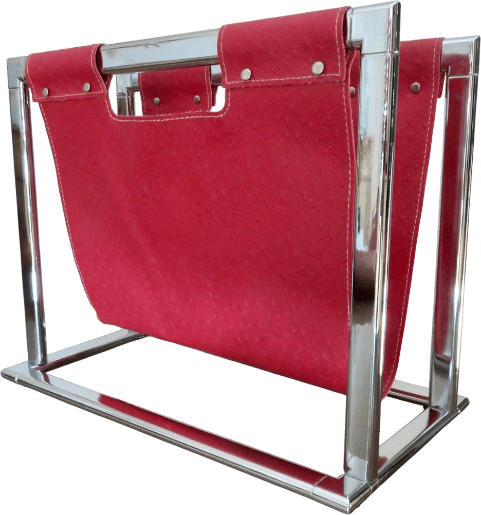 Vintage French Magazine Rack (1970s-1980s)