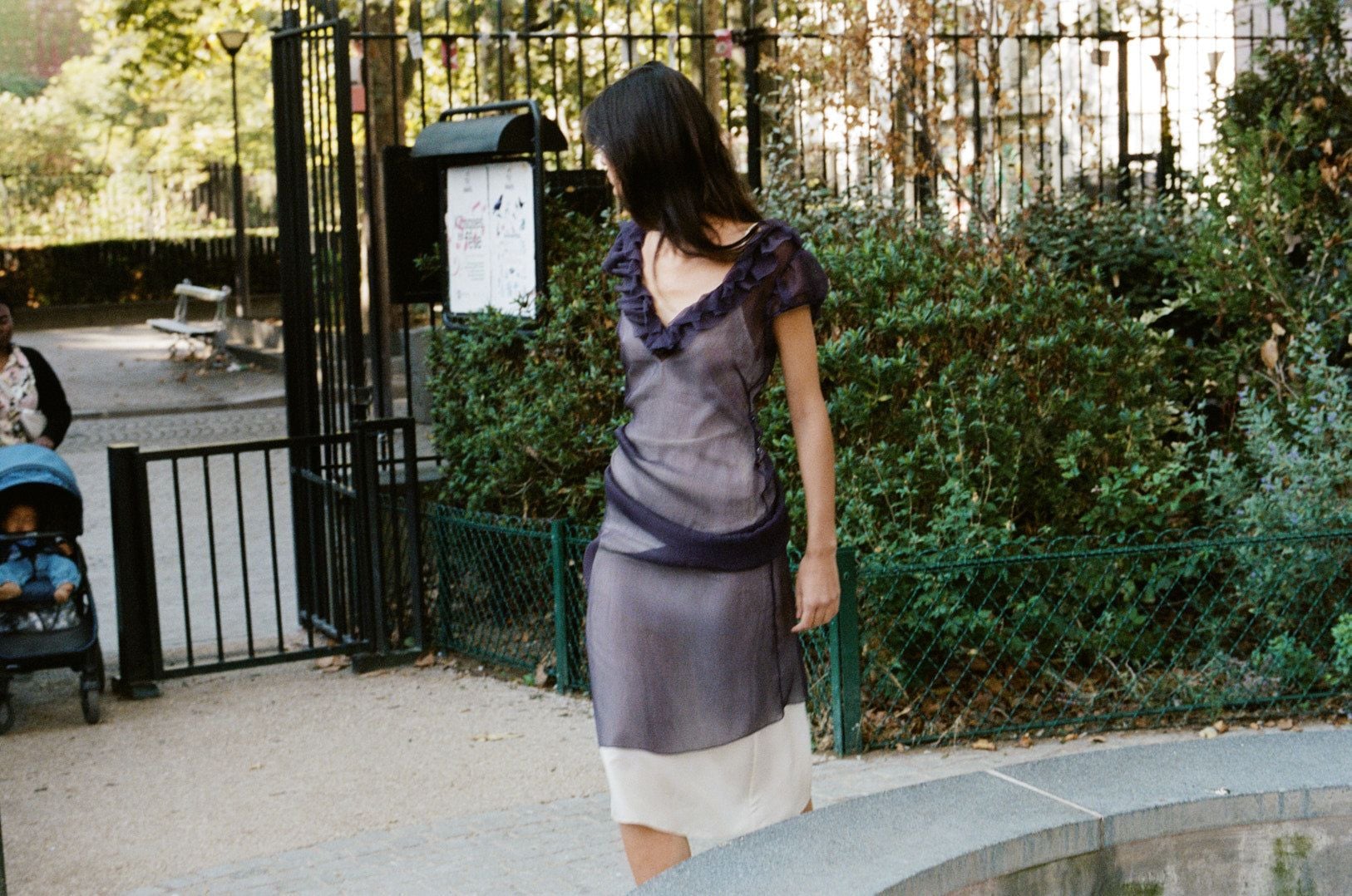 Ruffle V-Neck Dress
