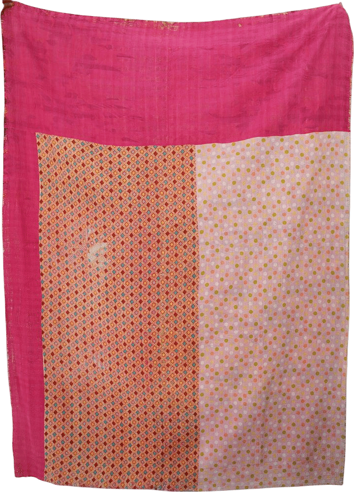 Vintage Kantha Quilt: Handmade Embroidered Patchwork Throw - Etsy