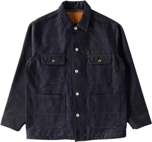 Cashmere Denim Railroad Chore Jacket