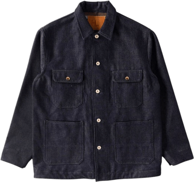 Cashmere Denim Railroad Chore Jacket
