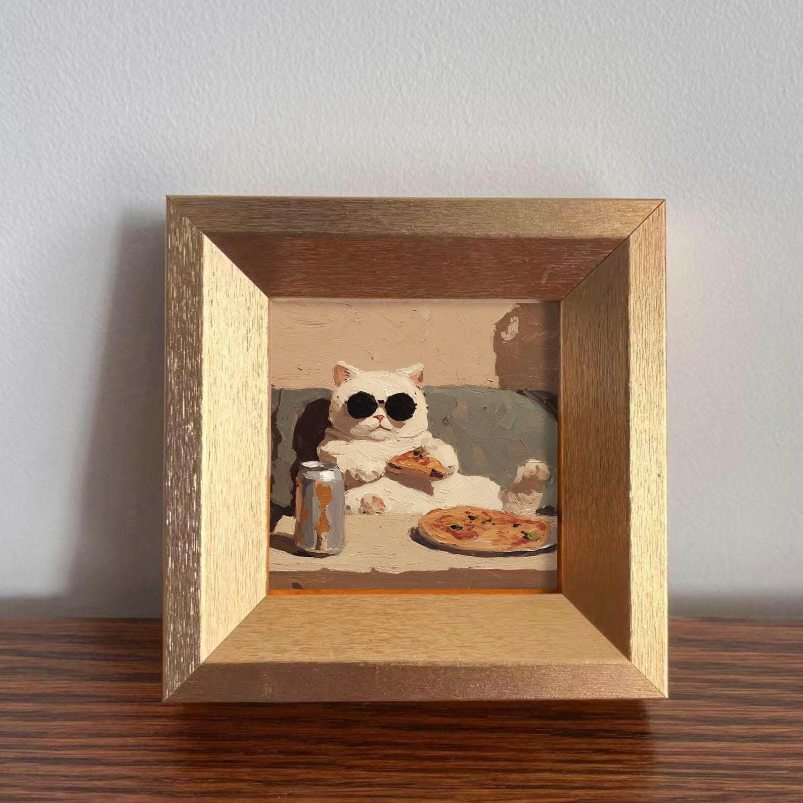 Mini Cat Oil Paintings