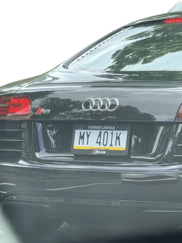 Vanity Plates: MY 401K
