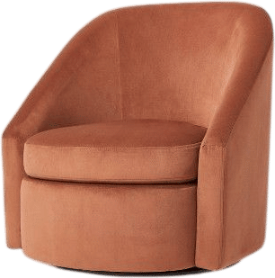 Slope Velvet Swivel Chair