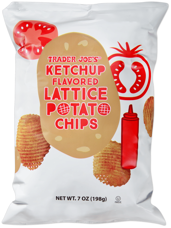 Trader Joe's Ketchup Flavored Lattice Potato Chips