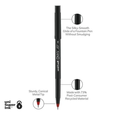 Uni-ball Onyx Rollerball Pen (0.7mm)