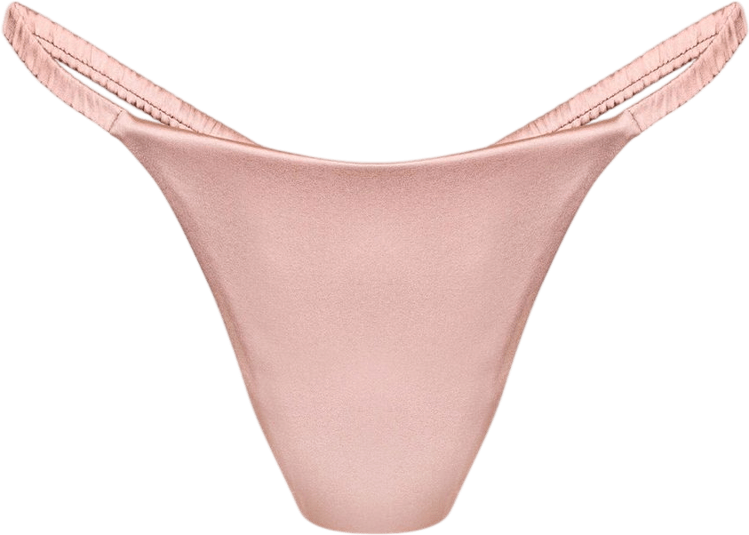 Zodiaque Studios Athena Silk Thong Rosé