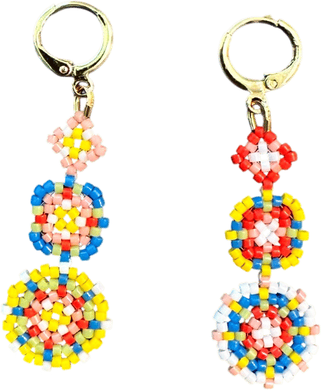 These colorful earrings