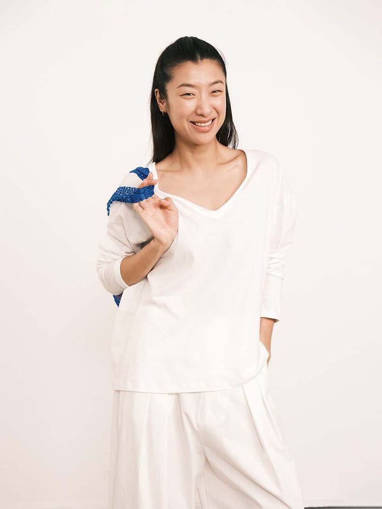 Hemp Cotton Blend Long Sleeve Top