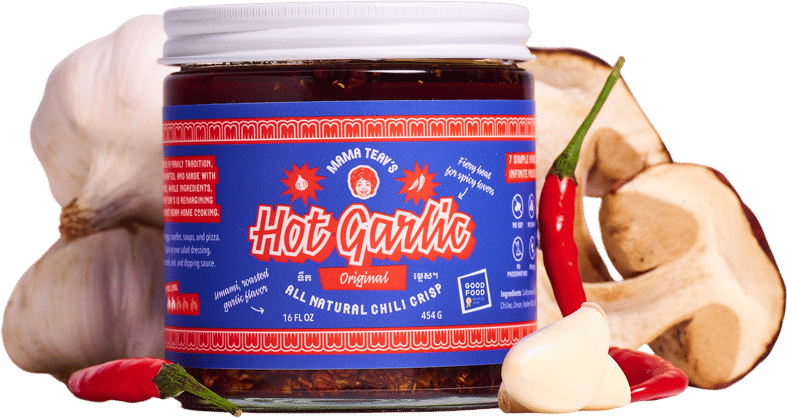 Mama Teavs Hot Garlic Chili Crisp