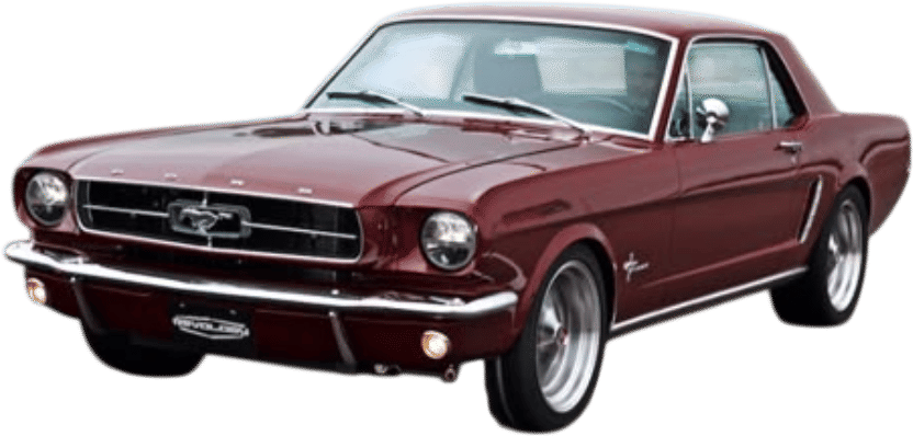 1965-1969 burgundy ford mustang