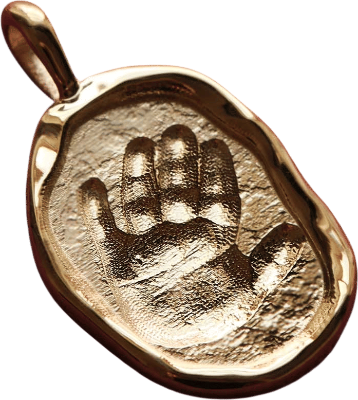 bespoke handprint pendant