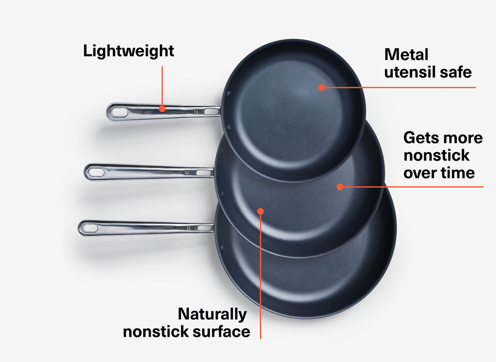 Misen Carbon Nonstick Frying Pan