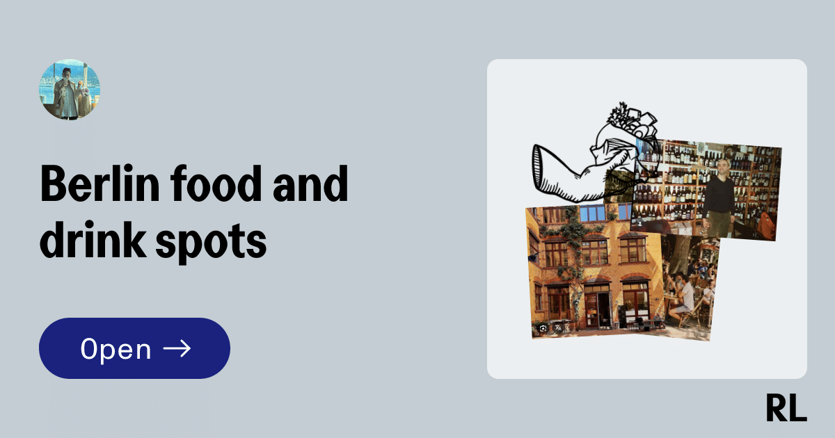 Berlin Food and Drink Spots by Tina Haertel