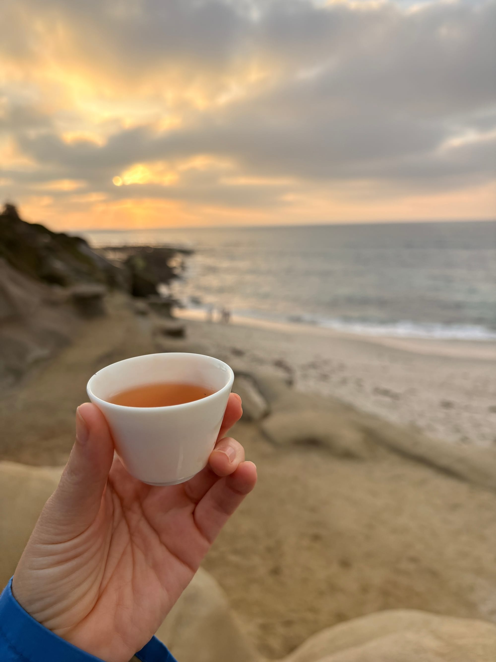i drink tea and read this quote from thich nhat hanh