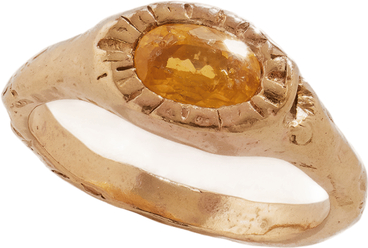 Solis Ring - Orange Sapphire
