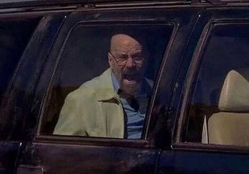 rolling down my car window to say something to a person on the street