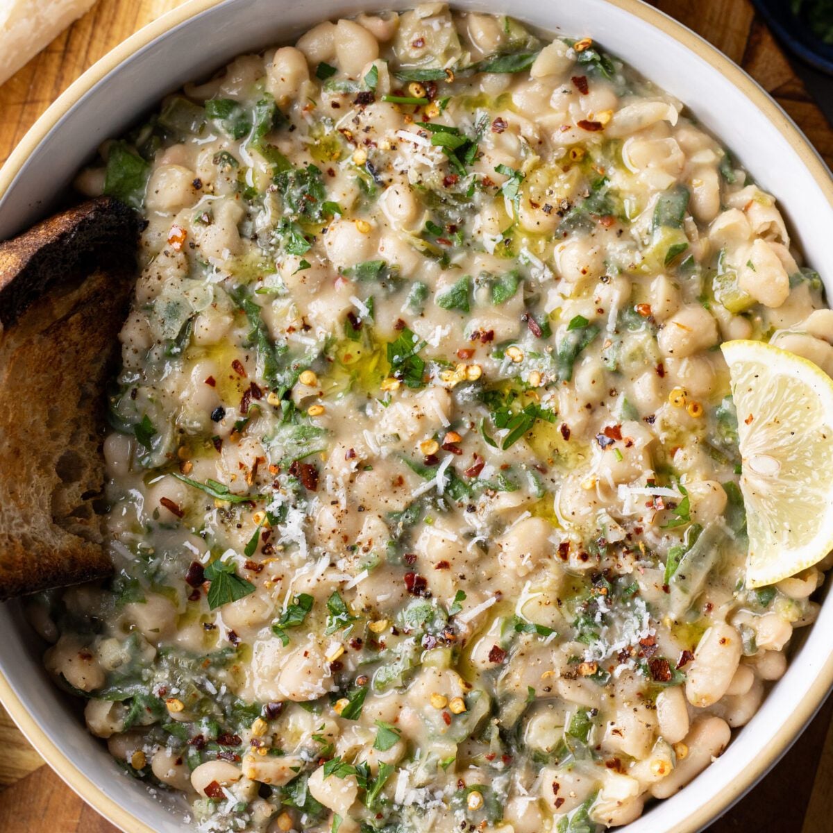 Garlic Parmesan Beans