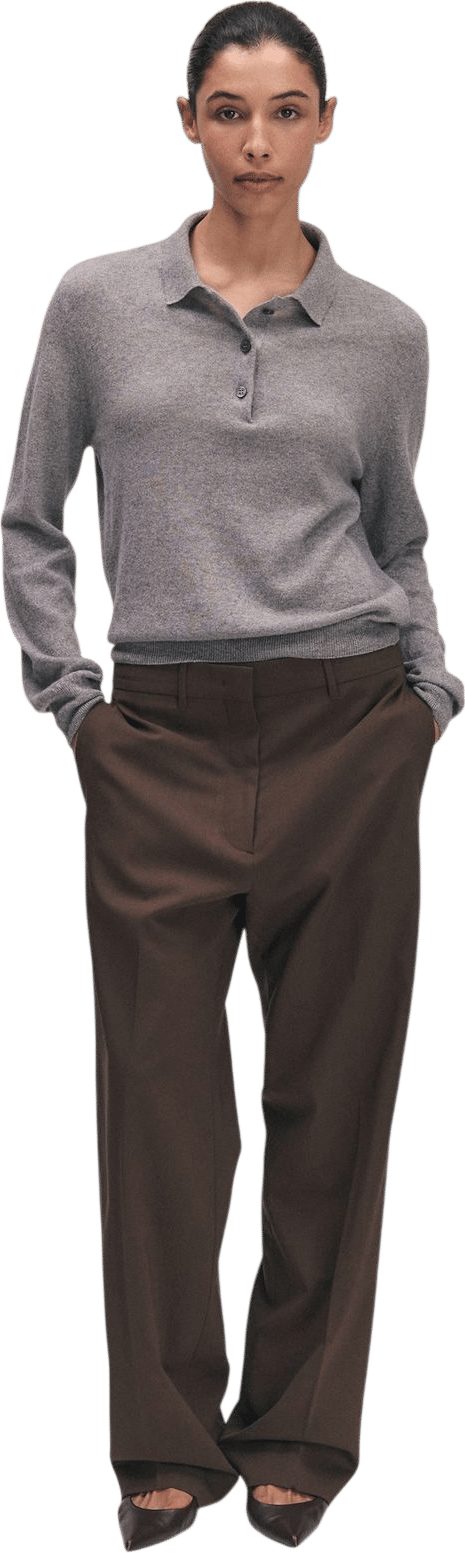 Aoife Cashmere Polo Shirt (&Daughter)