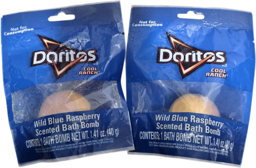 Wild blue raspberry scented bath bomb 2 for $1