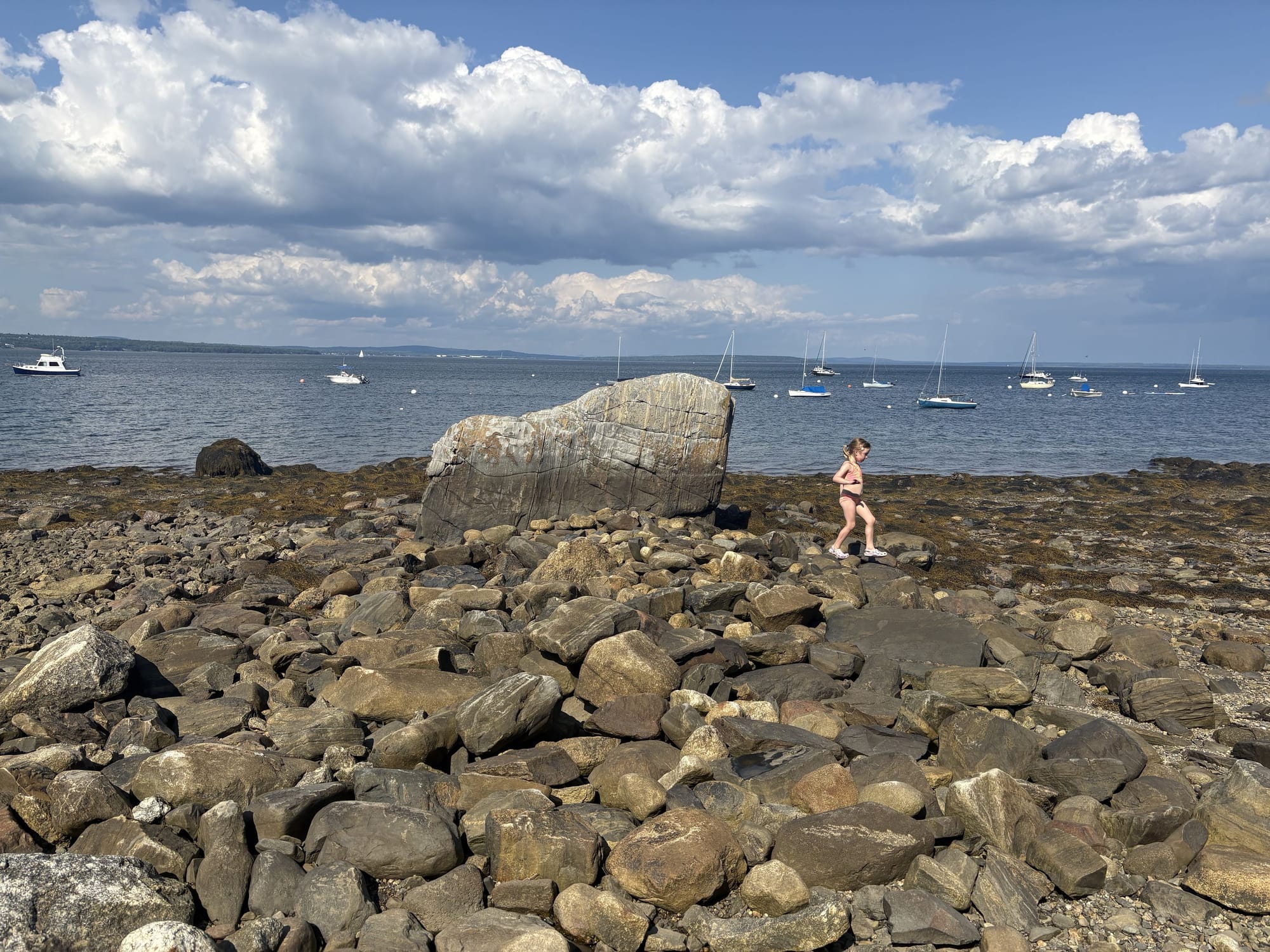 consider a rocky beach