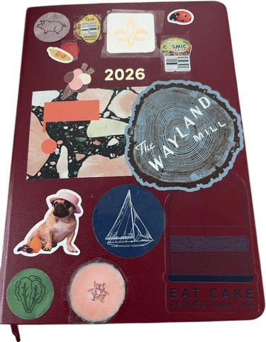 Putting stickers on everything